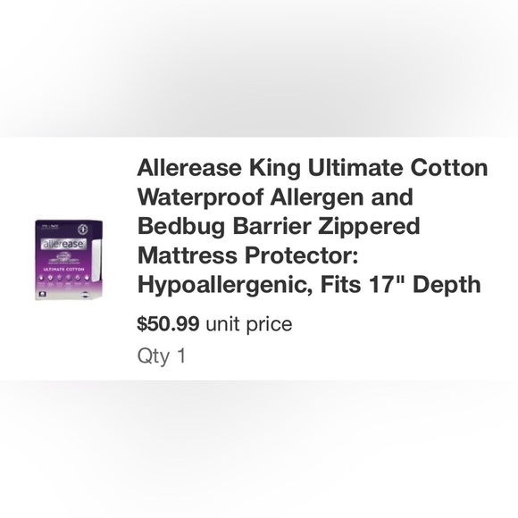 Allerease Ultimate Mattress Protector - King Size - Picture 9 of 9